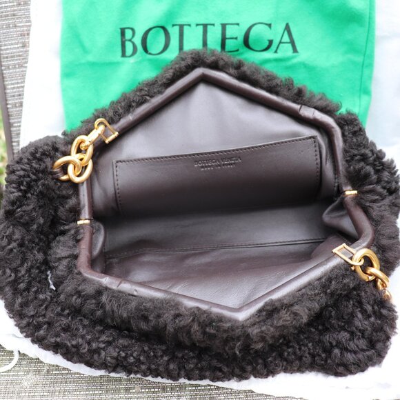 Bottega Veneta vintage bag black wool top handle bag - Picture 6 of 7